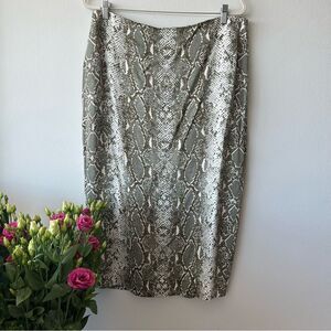 Diane von Furstenberg  Kara Snake printed pencil skirt size 14
